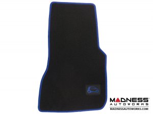 smart fortwo Floor Mats - 453 model - Carpet w/ Blue Binding 